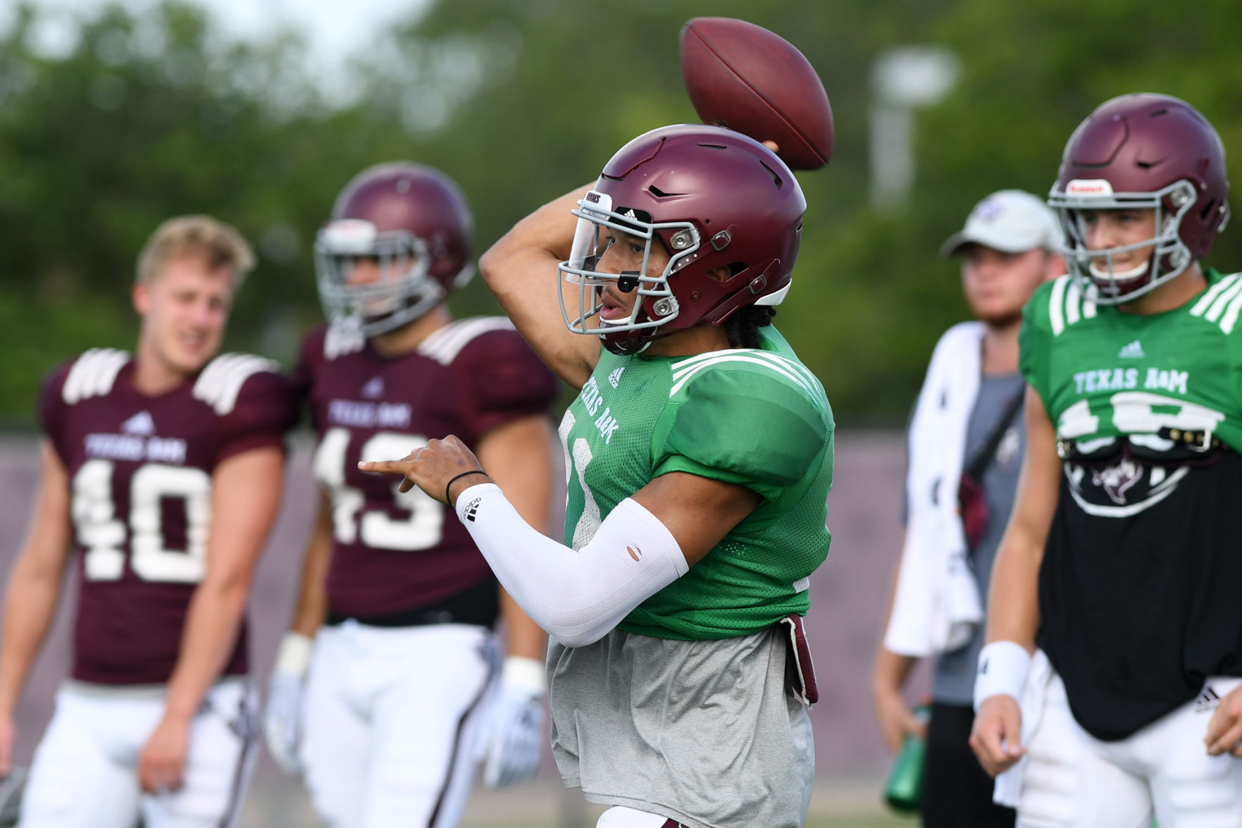 Aggie football practice